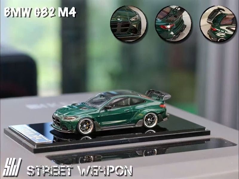 Mô hình xe BMW G82 M4 hợp kim tỉ lệ 1:64 Street Weapon OT64278 