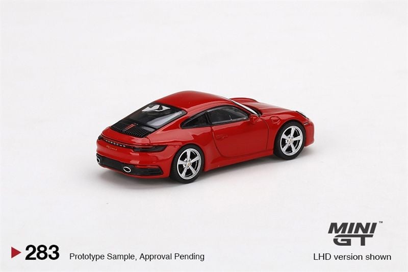  Mô hình xe Porsche 911 (992) Carrera S Guards Red tỉ lệ 1:64 MiniGT MGT00283 