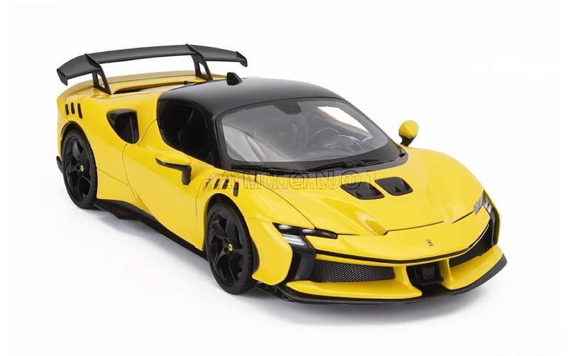  Mô hình xe Ferrari SF90 XX Stradale Giallo Modena Yellow full open tỉ lệ 1:18 Bburago 18-16020 OT18011 