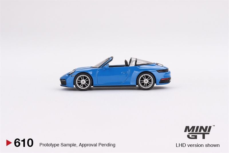  Mô hình xe Porsche 911 Targa 4S Shark Blue card tỉ lệ 1:64 MiniGT MGT00610-MJ 