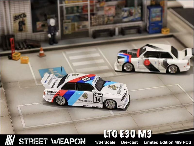  Mô hình xe BMW E30 M3 LTO Modified Diecast Model tỉ lệ 1:64 Street Weapon OT64390 
