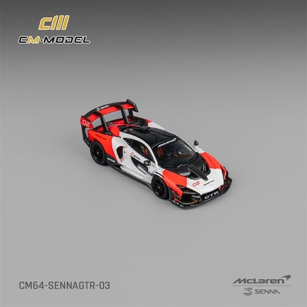  Mô hình xe Mclaren Senna GTR hộp mica 1:64 CM Model CM64-SENNAGTR-03 