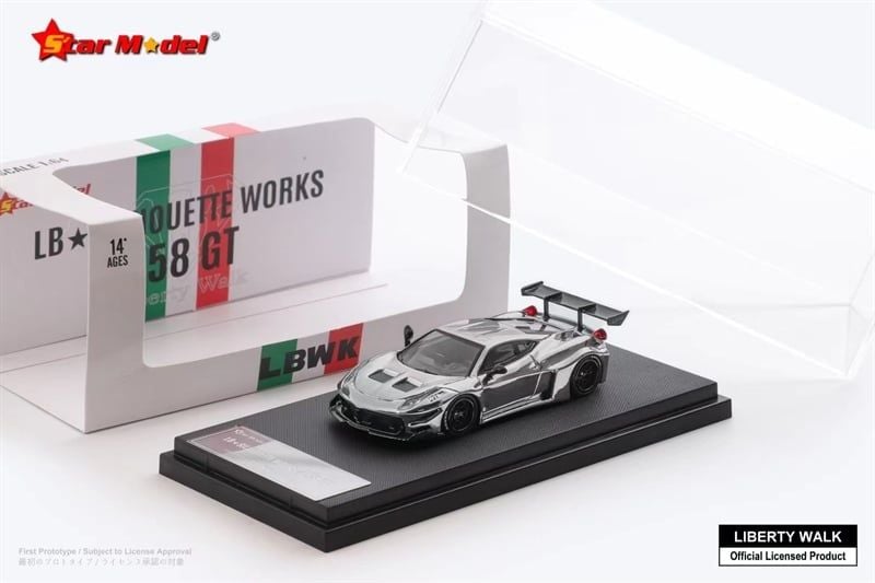  Mô hình xe Ferrari 458 GT LBWK LB-Silhouette Works tỉ lệ 1:64 Star model OT64204 