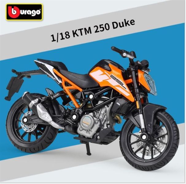  Mô hình xe Ktm 250 duke 1:18 Bburago 7454 
