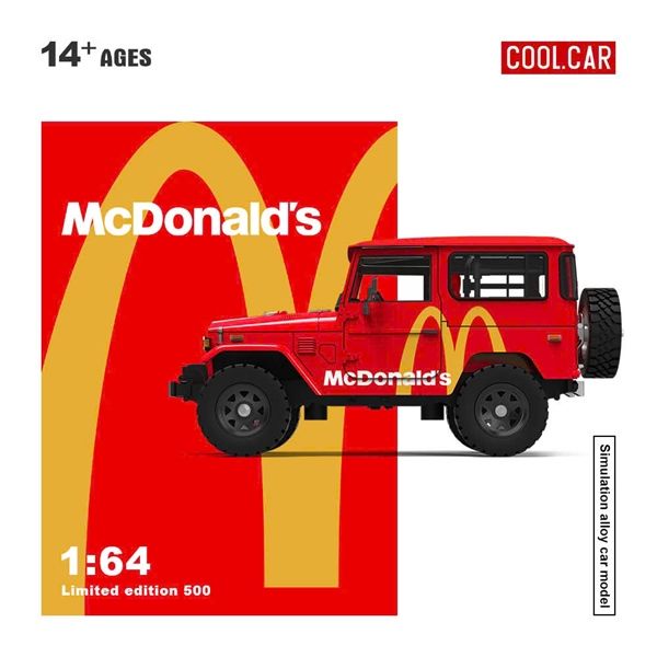  Mô hình xe Toyota FJ40 - McDonald's Painted Series tỉ lệ 1:64 CoolCar CC645207 