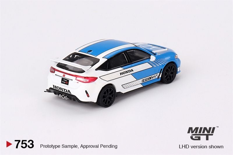  Mô hình xe Honda Civic Type R #3 2023 Pace Car Blue tỉ lệ 1:64 MiniGT MGT00753 