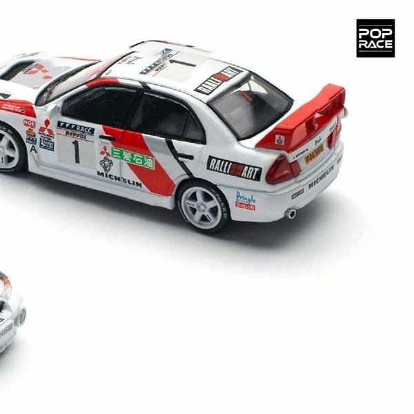  Mô hình xe Mitsubishi Lancer Evolution IV Winner tỉ lệ 1:64 Poprace PR640165 