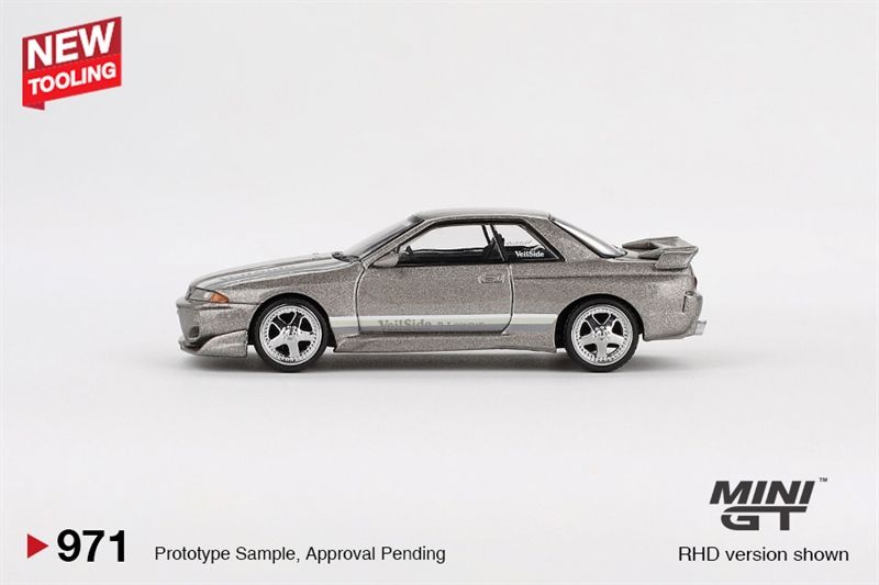  Mô hình xe Nissan Skyline GT-R (R32) Veilside Combat C-I Veilside Combat Grey bản card tỉ lệ 1:64 MiniGT MGT00971 