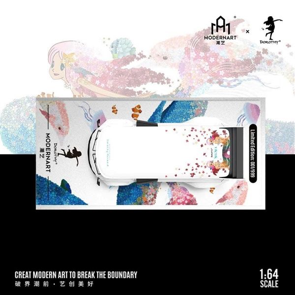  Mô hình xe Volkswagen T1 Van Dorothy Ocean tỉ lệ 1:64 Modern Art MD642941 
