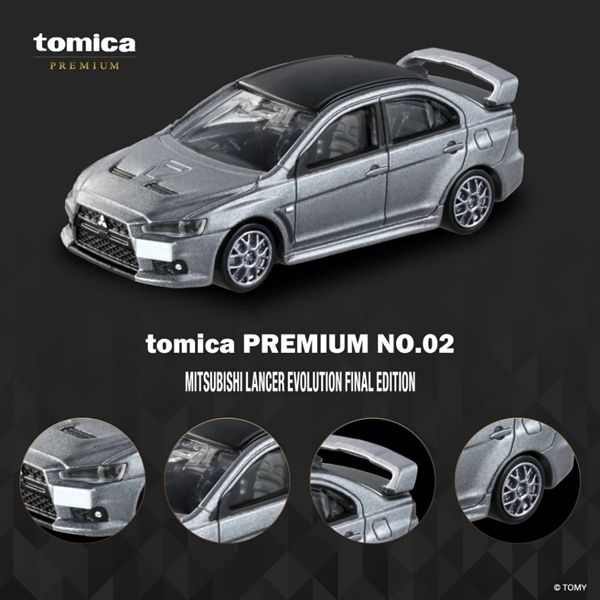  Mô hình xe Mitsubishi LANCER Evolution Final tỉ lệ 1:64 Premium Tomica 298168 