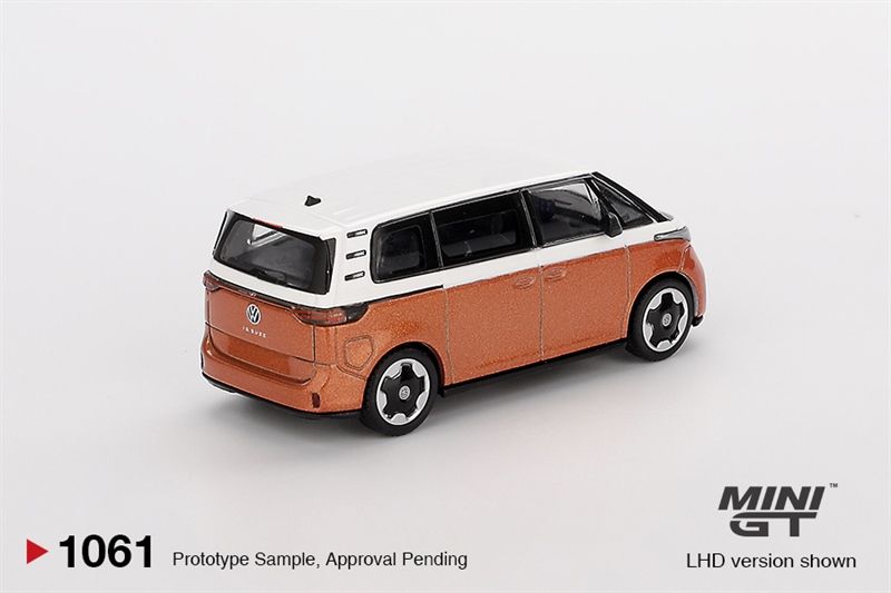  Mô hình xe Volkswagen ID.Buzz Candy White / Energetic Orange tỉ lệ 1:64 MiniGT MGT01061 