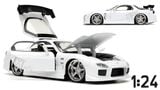  Mô hình xe Fast & Furious 1993 Mazda RX-7 White tỉ lệ 1:24 Jada Toys 32607 