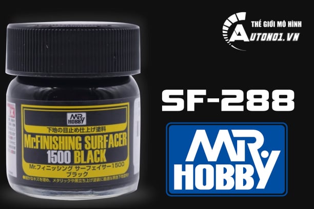  Lacquer sf-288 sơn lót mô hình mr.surfacer màu đen 1500 40ml Mr.Hobby SF288 