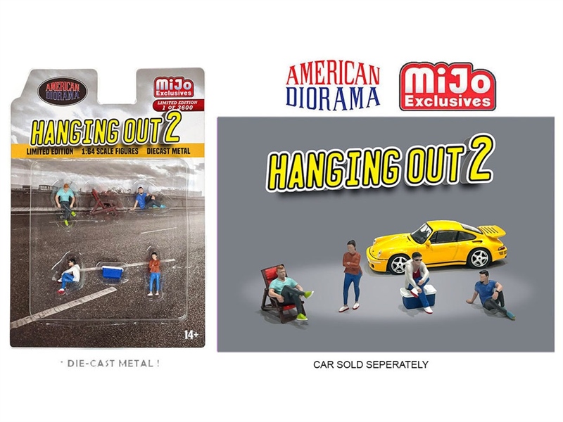  Set mô hình nhân vật 4 người tỉ lệ 1:64 American Diorama AD-76518MJ 