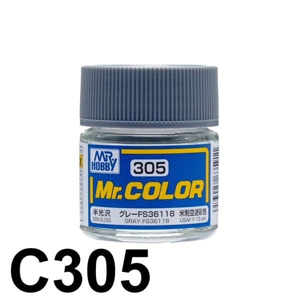  Lacquer C305 Gray FS36118 Gloss sơn mô hình màu Xanh 10ml Mr.Hobby C305 