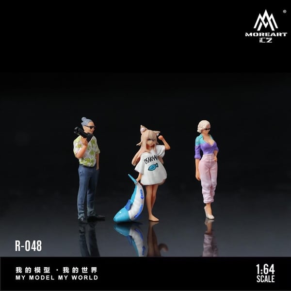  Mô hình nhân vật figure set 3 người Anime Girl Photography tỉ lệ 1:64 More Art 