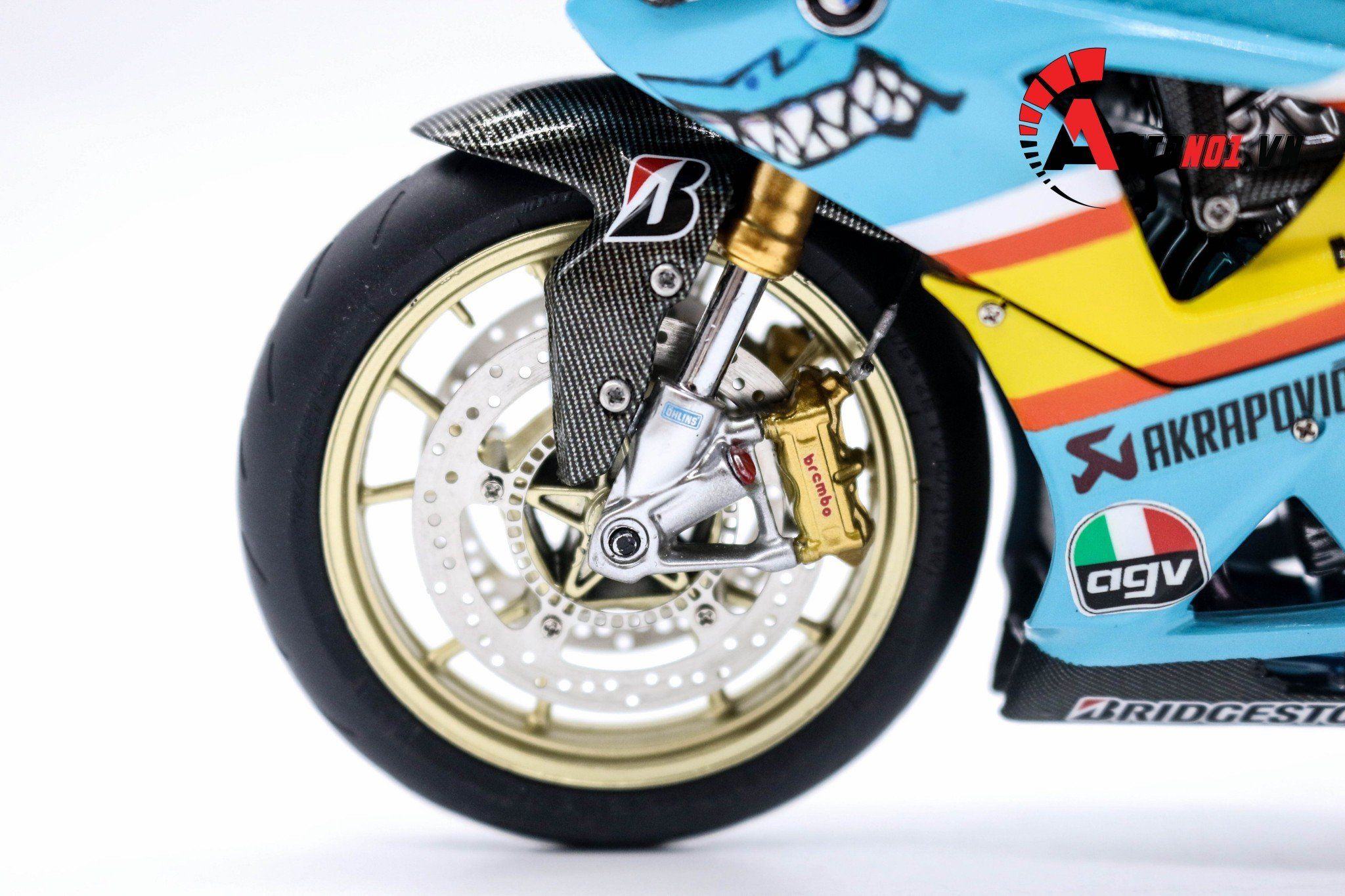  MÔ HÌNH XE ĐỘ BMW S1000RR SHARK CUSTOM 1:10 SCHUCO 