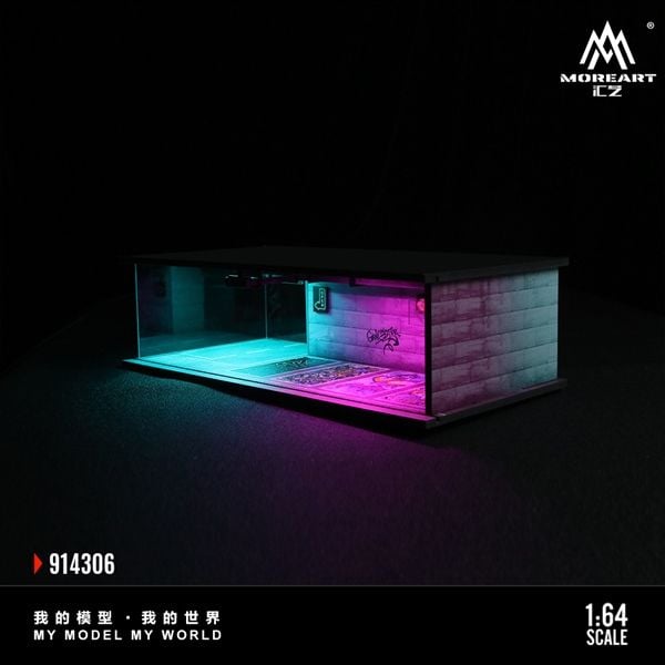  Hộp trưng bày mica mô phỏng Cyberpunk Series có đèn tỉ lệ 1:64 MO914306 