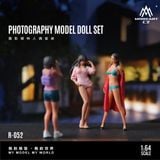  Mô hình nhân vật set figure 3 người Photography Model Doll tỉ lệ 1:64 More Art MO223052 