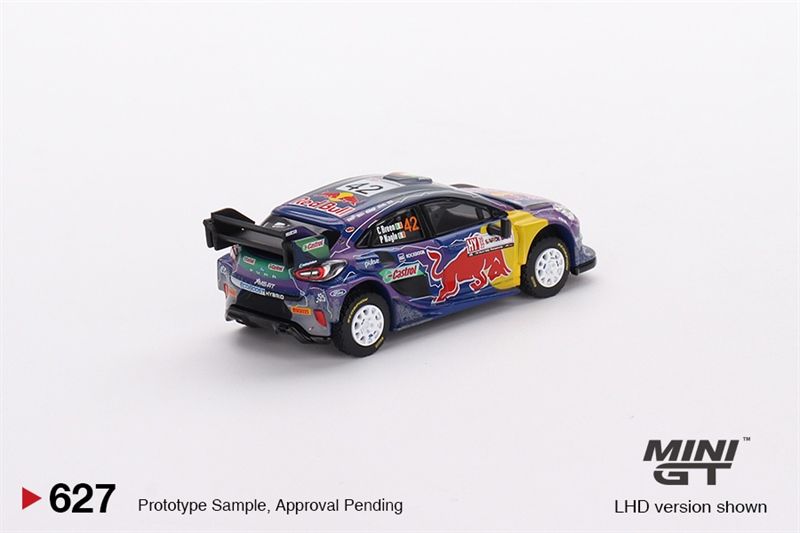  Mô hình xe ô tô Ford Puma Rally1 #42 M-Sport Ford WRT 2022 Redbull tỉ lệ 1:64 MiniGT MGT00627-CH 