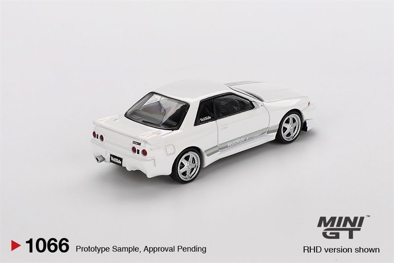  Mô hình xe Nissan Skyline GT-R (R32) VeilSide Combat C-I White bản card tỉ lệ 1:64 MiniGT MGT01066 
