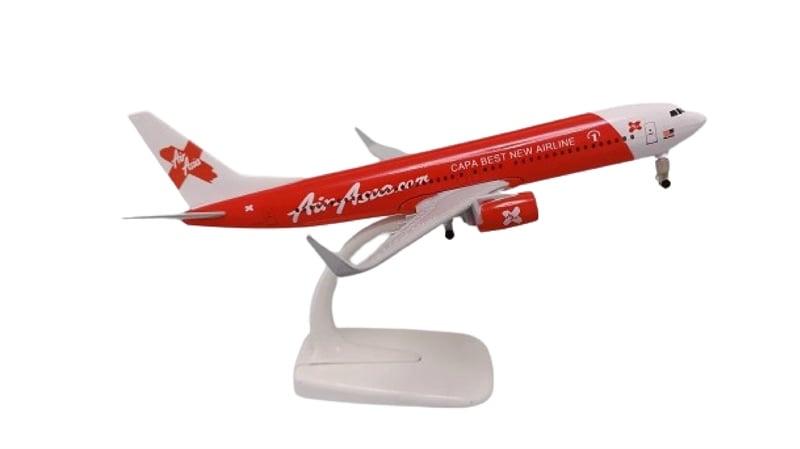  Mô hình máy bay Air Asia Boeing B737 Capa Best Airlines có bánh xe 20cm MB20119 