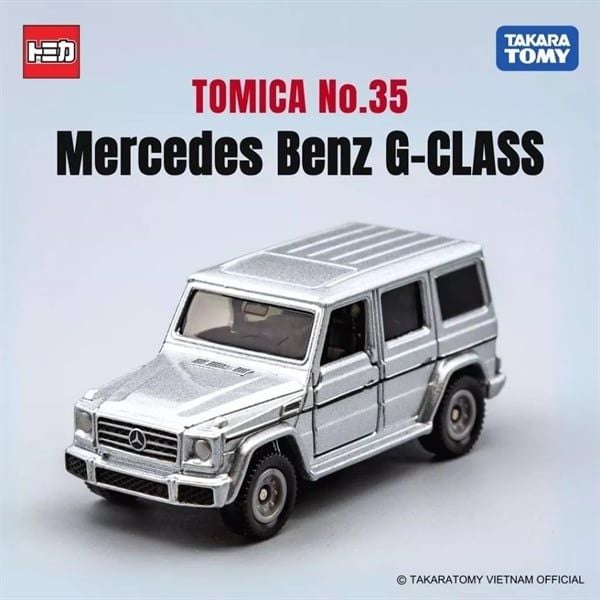  Mô hình xe Mercedes Benz G63 silver tỉ lệ 1:64 Tomica 879923 