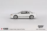  Mô hình xe Nissan Skyline GT-R (R32) VeilSide Combat C-I White bản card tỉ lệ 1:64 MiniGT MGT01066 