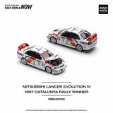  Mô hình xe Mitsubishi Lancer Evolution IV Winner tỉ lệ 1:64 Poprace PR640165 
