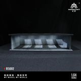  Hộp trưng bày mica mô phỏng bãi đỗ xe trong nhà có đèn sạc type C - Underground packing garage scene 02 tỉ lệ 1:64 MoreArt MO915002 