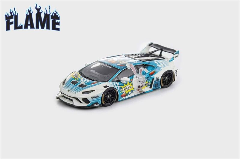  Mô hình xe Lamborghini Huracan GT EVO LP610 resin ( có dạ quang ) limited edtion 199pcs tỉ lệ 1:64 Flame model OT64155 