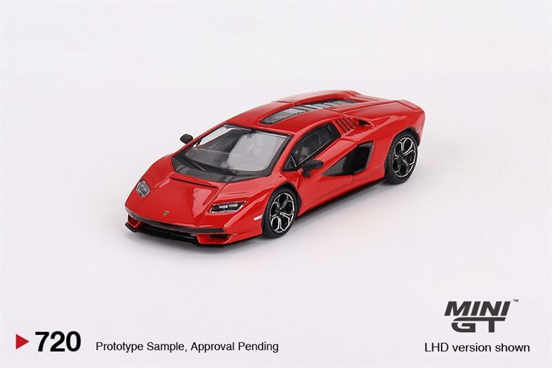  Mô hình xe Lamborghini Countach LPI 800-4 Rosso Mars bản card tỉ lệ 1:64 MiniGT MGT00720 