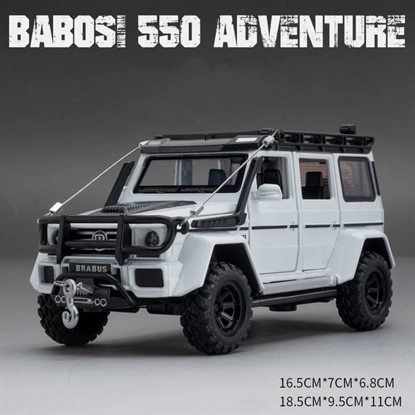  Mô hình xe Mercedes Benz off road Brabus G550 full open - đèn - âm thanh tỉ lệ 1:32 Alloy model OT32033 