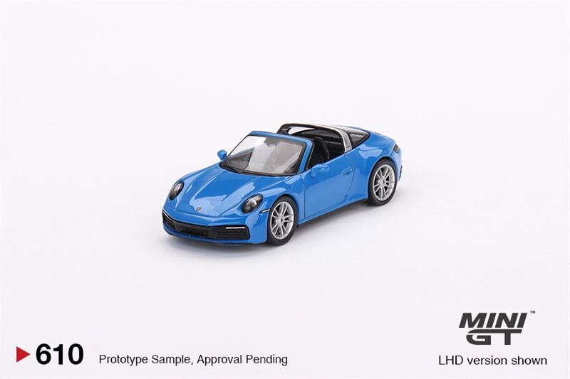  Mô hình xe Porsche 911 Targa 4S Shark Blue card tỉ lệ 1:64 MiniGT MGT00610-MJ 