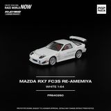  Mô hình xe Mazda RX7 FC3S Re-Amemiya White tỉ lệ 1:64 Pop Race PR640260 