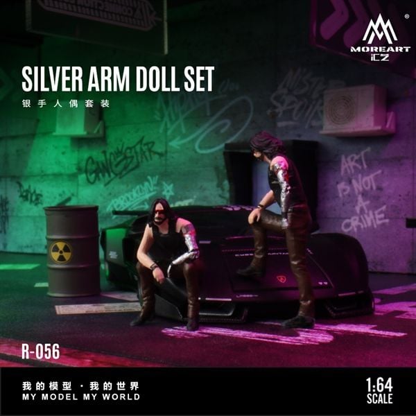  Mô hình nhân vật Silver Hand Figure Set Resin Model tỉ lệ 1:64 More Art MO223056 
