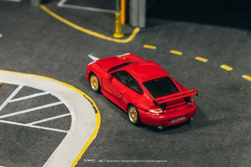  Mô hình xe Porsche 911 GT3 (996), Red tỉ lệ 1:64 Tarmac Works T64G-069-RE 