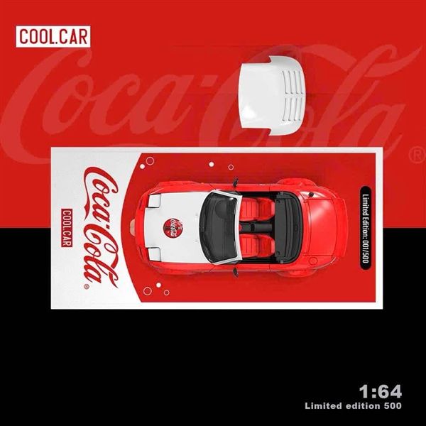  Mô hình xe Mazda Miata MX5 Coca Cola Red and White tỉ lệ 1:64 Coolcar CC646909 