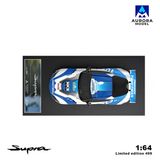  Mô hình xe Toyota Supra A90 Blue and White Speedmaster tỉ lệ 1:64 AURORA MODEL AM647410 