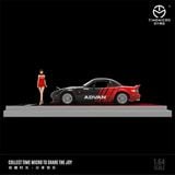 Mô hình xe Mazda MX5-ADVAN có mui tháo rời tỉ lệ 1:64 Time Micro TM646911 