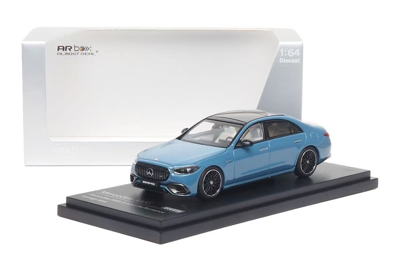  Mô hình xe Mercedes Benz AMG S 63 E Performance 2023 version Blue tỉ lệ 1:64 AR Box OT64434 