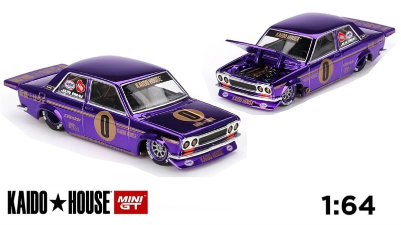  Mô hình xe Datsun 510 Pro Street Anniversary Edition 1:64 Kaido House x MiniGT KHMG138 