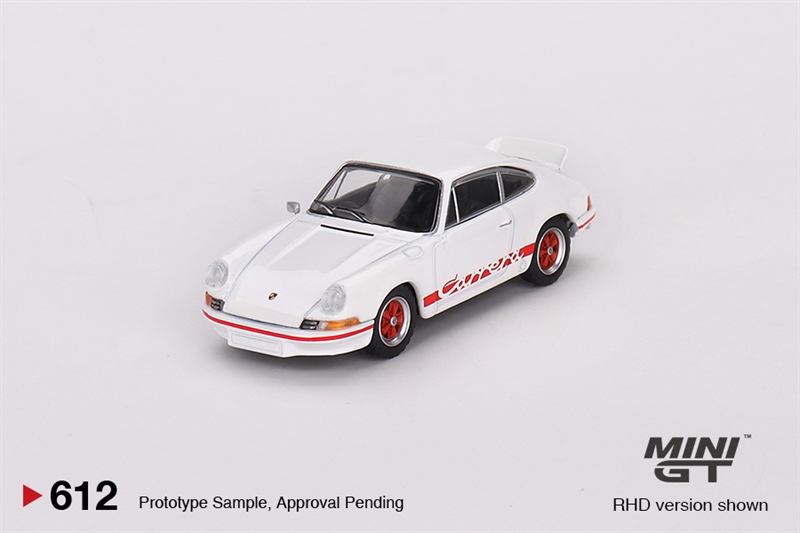  Mô hình xe Porsche 911 Carrera RS 2.7 Grand Alloy White bản card tỉ lệ 1:64 MiniGT x Mijio 