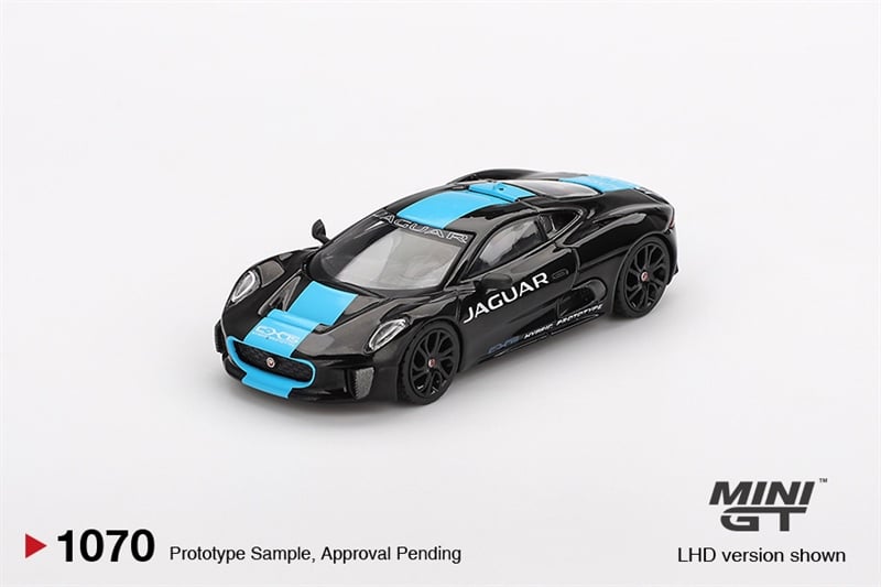 Mô hình xe Jaguar C-X75 Black bản card tỉ lệ 1:64 MiniGT MGT01070 
