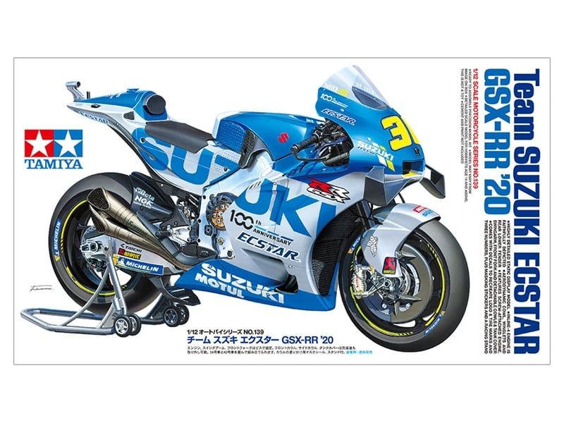  Mô hình kit mô tô Suzuki Team Ecstar Gsx-Rr 2020 1:12 Tamiya 14139 
