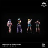  Mô hình nhân vật set 4 figure chụp ảnh - tạo dáng street photo beauty set tỉ lệ 1:64 MoreArt MO223011 