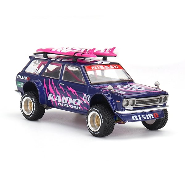  Mô hình xe Datsun 510 4x4 Wagon Kaido Offroad V2 tỉ lệ 1:64 Kaido House x MINI GT KHMG149 