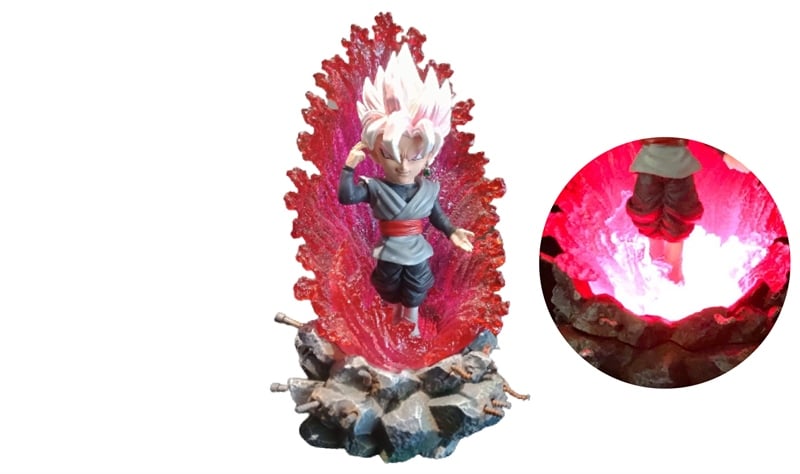  Mô hình nhân vật Dragonball Goku super saiyan rose có đèn 14cm FG237 