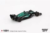  Mô hình xe Aston Martin AMR24 #18 Lance Stroll 2024 F1 2024 Bahrain GP card tỉ lệ 1:64 MiniGT MGT01001 