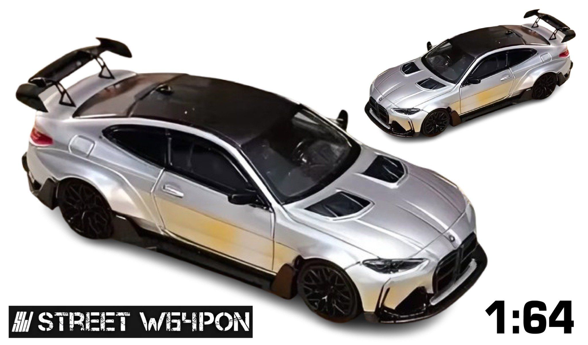  Mô hình xe BMW G82 M4 hợp kim tỉ lệ 1:64 Street Weapon OT64278 